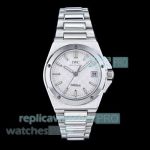 IWS Swiss Replica IWC Schaffhausen Ingenieur White Dial Stainless Steel Watch 35mm 